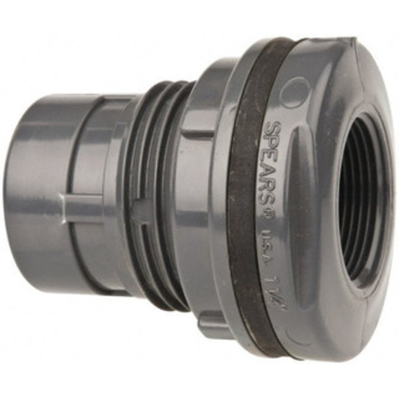 Value Collection 1-1/4 PVC Plastic Pipe Tank Adapter Schedule 80, FIPT ...