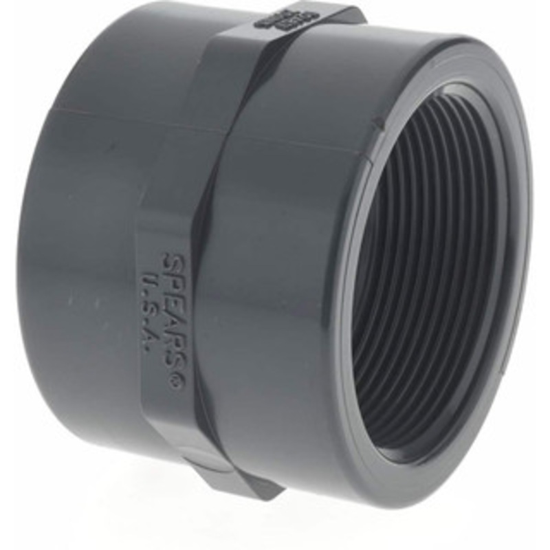 Fipt Size Value Collection 2 PVC Plastic Pipe Coupling Schedule 80, FIPT x FIPT ...