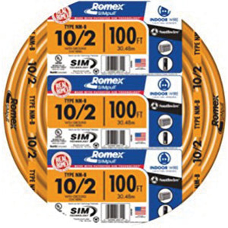 Romex SIMpull Series 28827421 Non-Metallic Sheathed Cable, 600 VAC, 2 ...