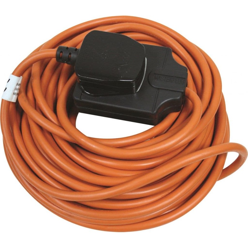 Masterplug Outdoor Heavy Duty Cable Reel Orange - 10m 1 Gang - Heavy ...